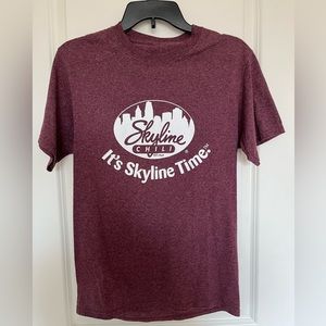 Burgundy Skyline Chili T-Shirt M